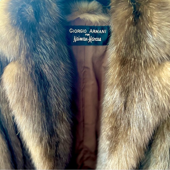 Giorgio Armani Sable Fur Coat & J. Mendel Hat Made to Match in Paris - Size 6ish - Picture 3 of 7